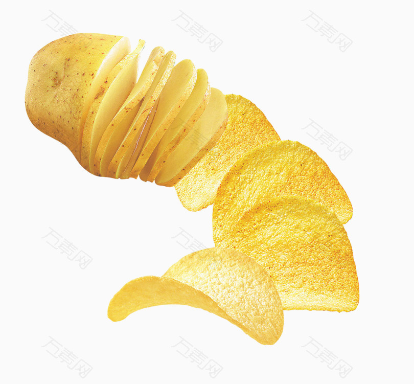 马铃薯薯片免抠PNG图片