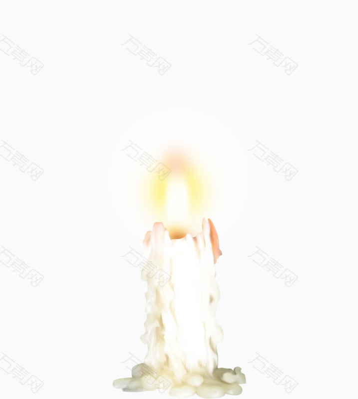 白色蜡烛梦幻烛光