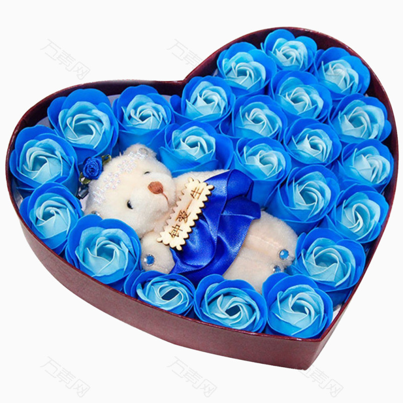 蓝色玫瑰花礼物