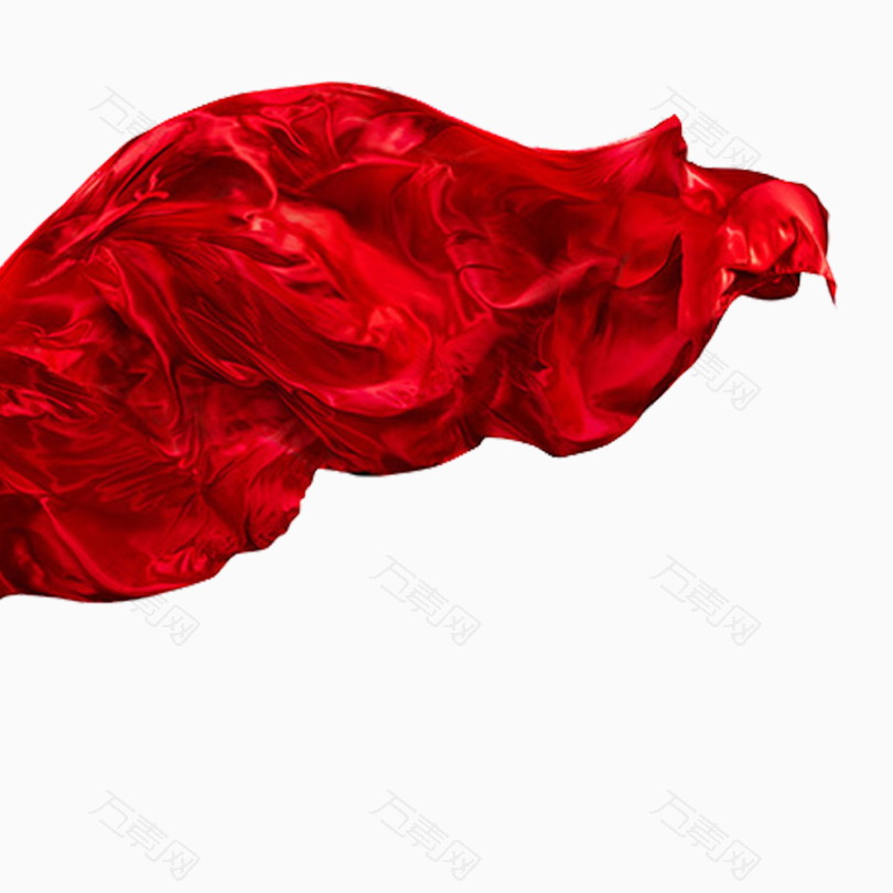飞舞的大红绸子飘逸