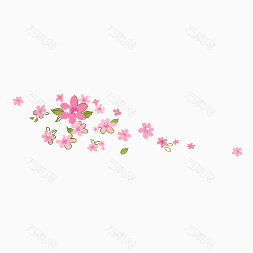 粉色鲜花装饰