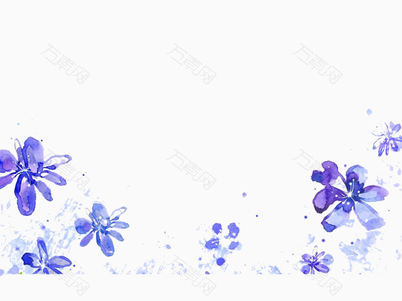 紫色下花图片素材