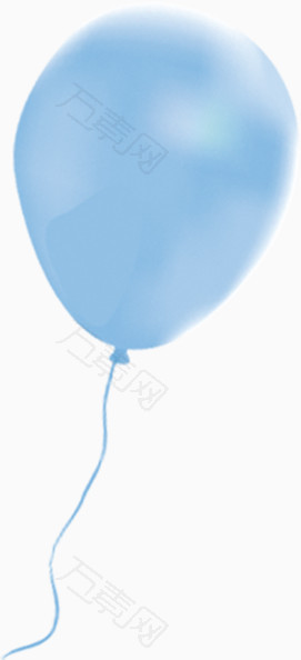 手绘蓝色高清气球
