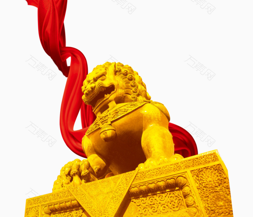 金狮子雕像