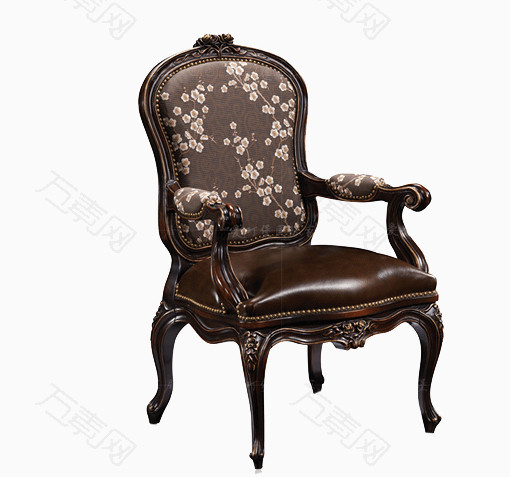 欧美式实木扶手椅休闲椅