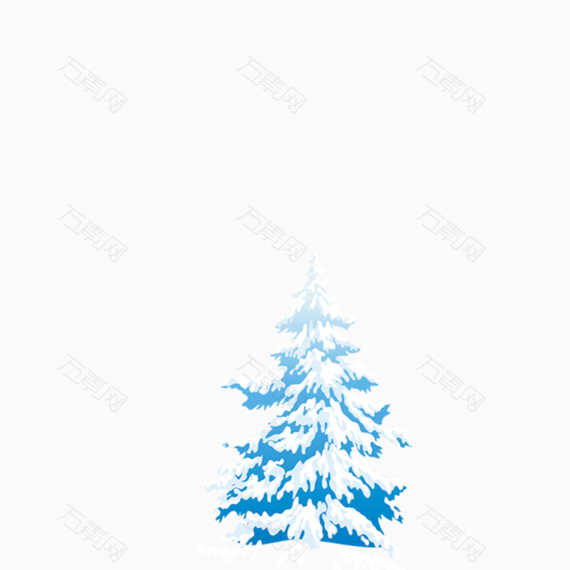 雪树图案