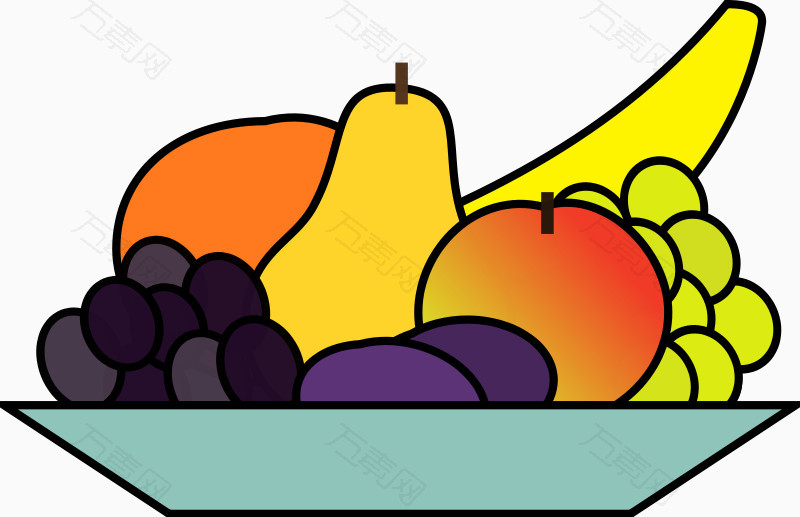 水果篮子蔬菜篮子免抠水果盘