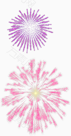 紫色粉色烟花