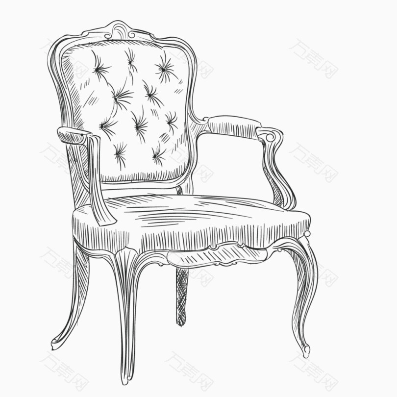 矢量欧式椅子
