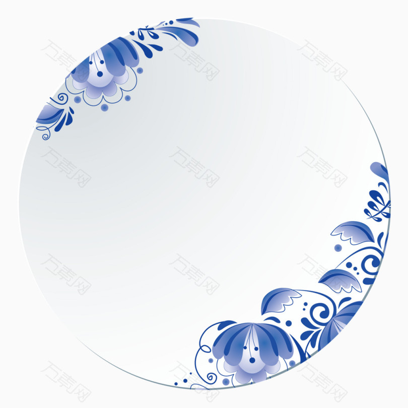 青花瓷盘子