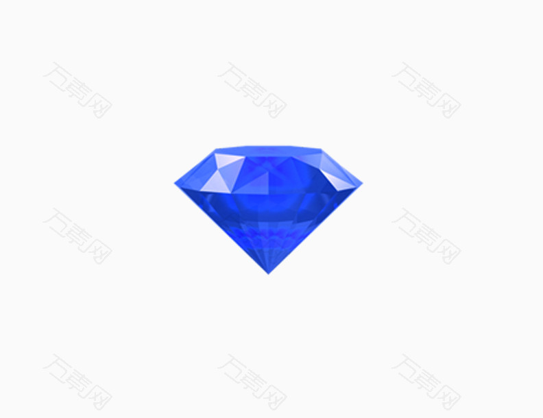 蓝色亮色钻石素材