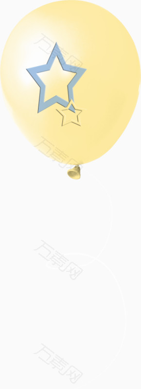 黄色气球星星