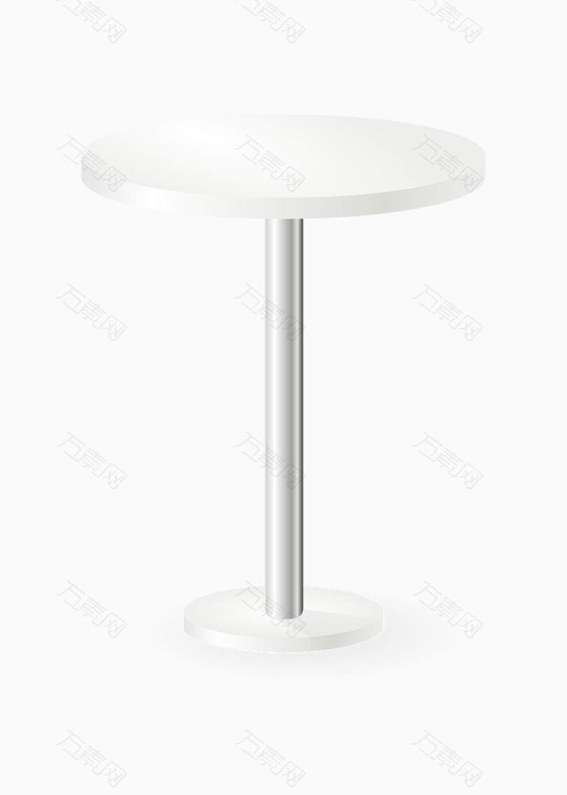 白色的桌子