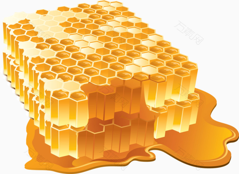 一罐蜂蜜卡通手绘图标元素