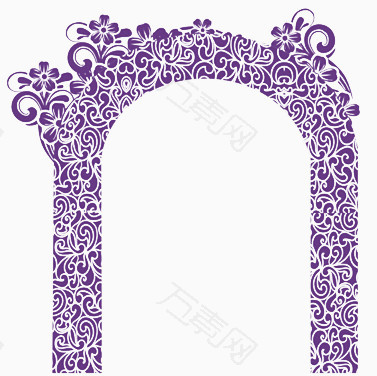 紫色拱门