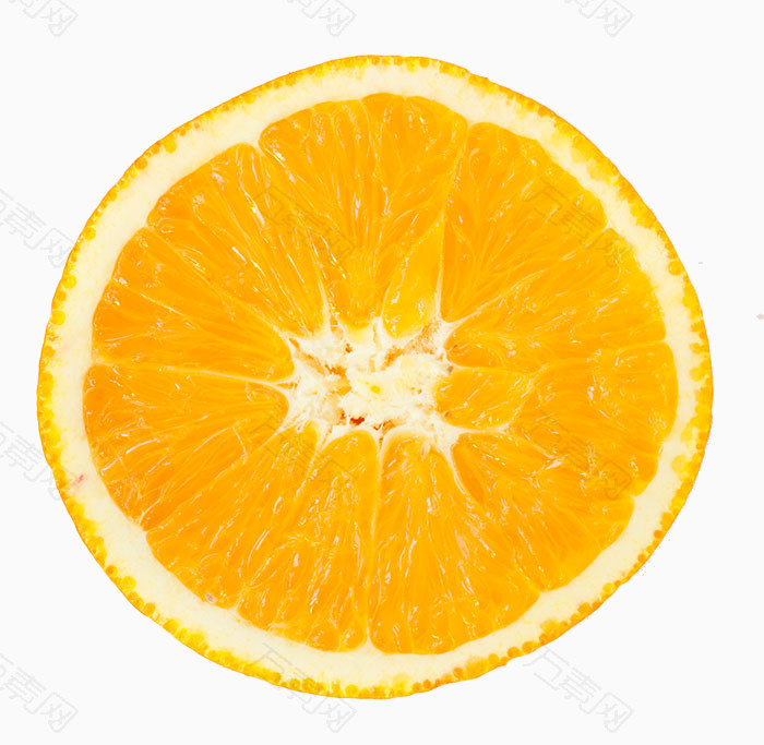 橘子剖面图手绘图片