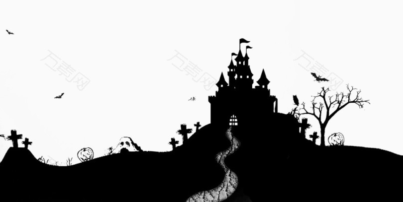黑色圣诞城堡
