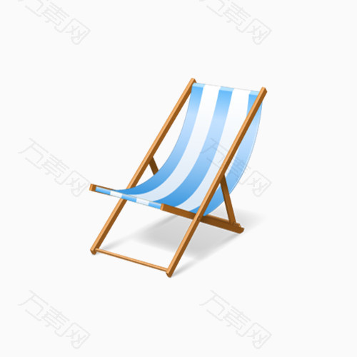 蓝色沙滩椅