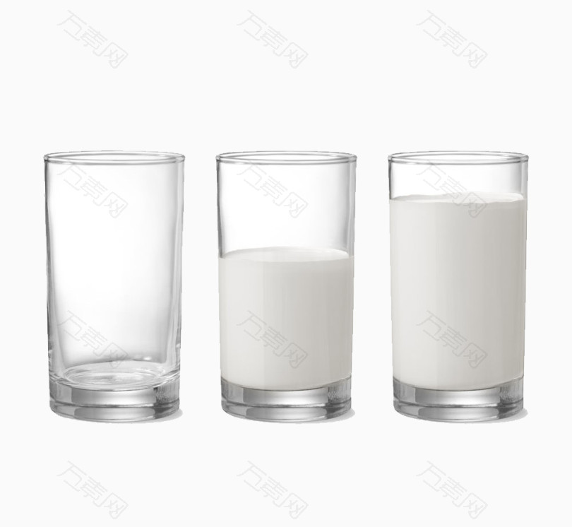 三杯牛奶