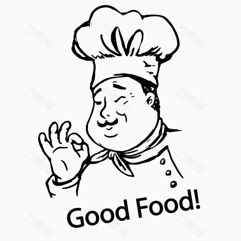 厨师food字体