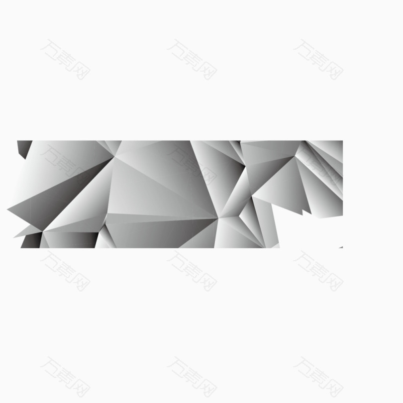 矢量灰色立体几何背景