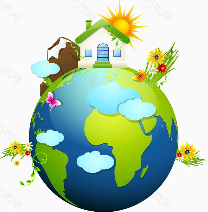 环保主题地球生态元素
