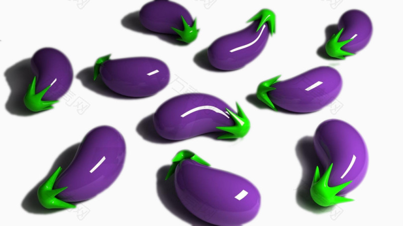 紫色的茄子工艺品