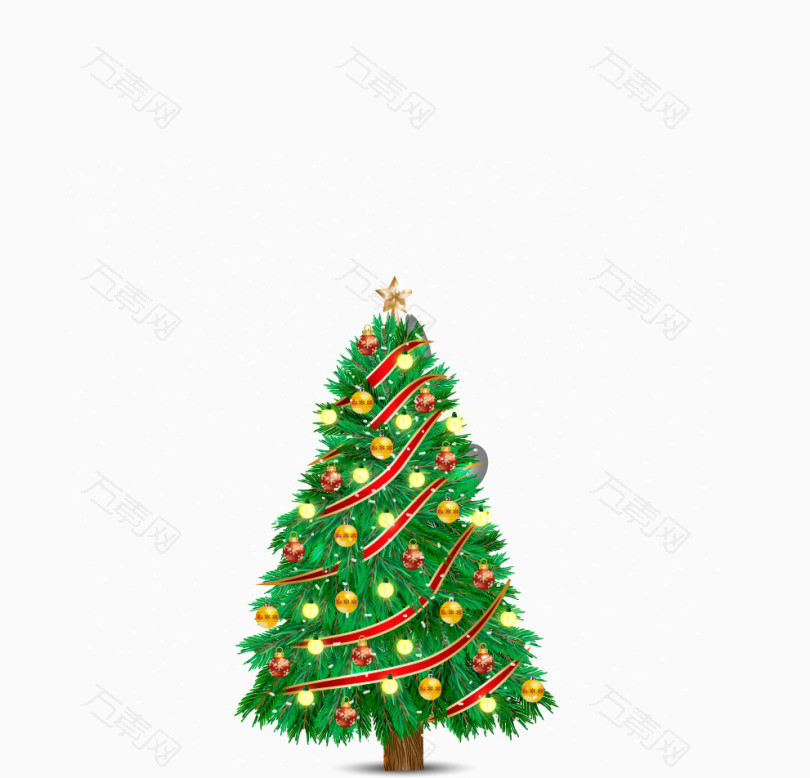 发光彩灯圣诞树