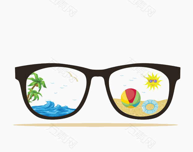 沙滩眼镜