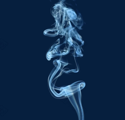 蓝色烟雾渲染效果素材