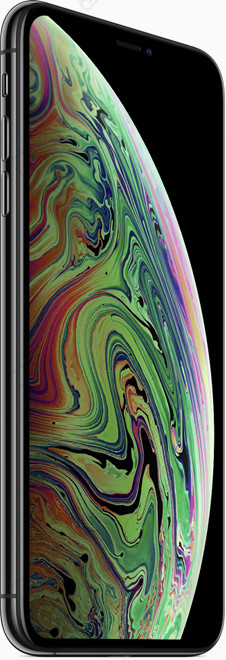 iphonexsmax黑色款苹果手机正面侧面图