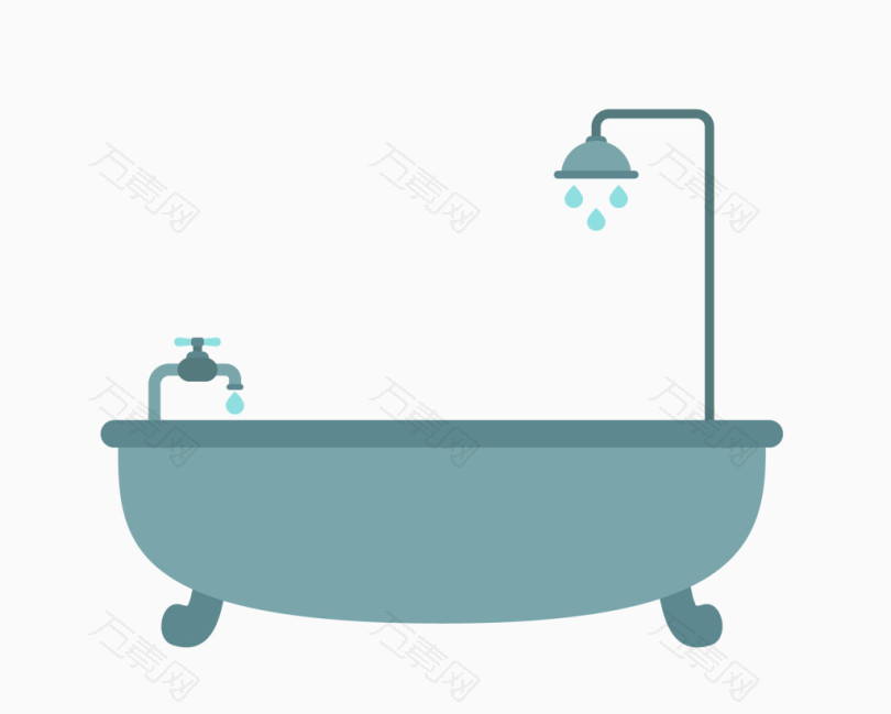 浴缸免抠素材