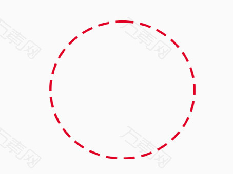 虚线圆圈简单装饰边框