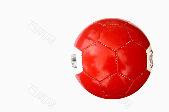 一个红色的足球