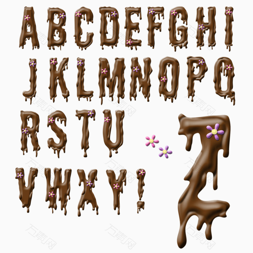 巧克力字母