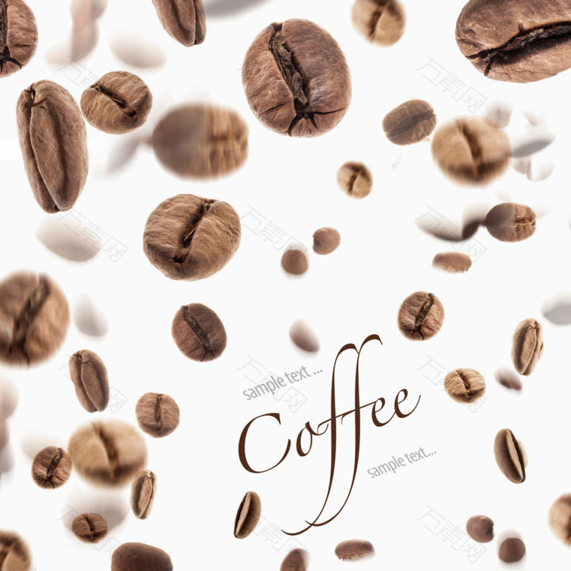 咖啡豆背景装饰