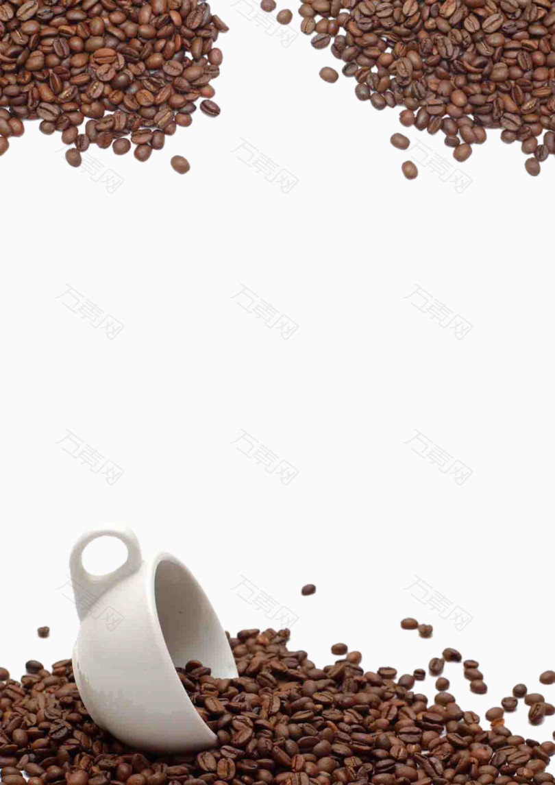 咖啡豆背景图