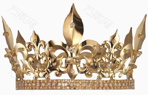 金色皇冠镶嵌宝石