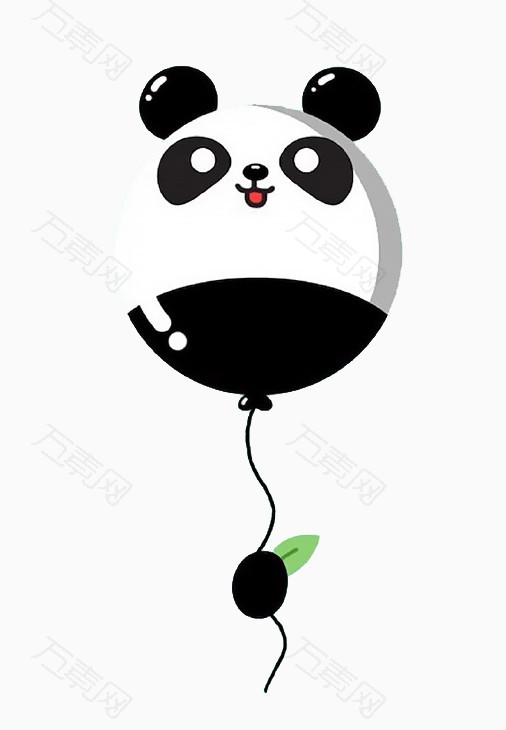 卡通熊猫气球