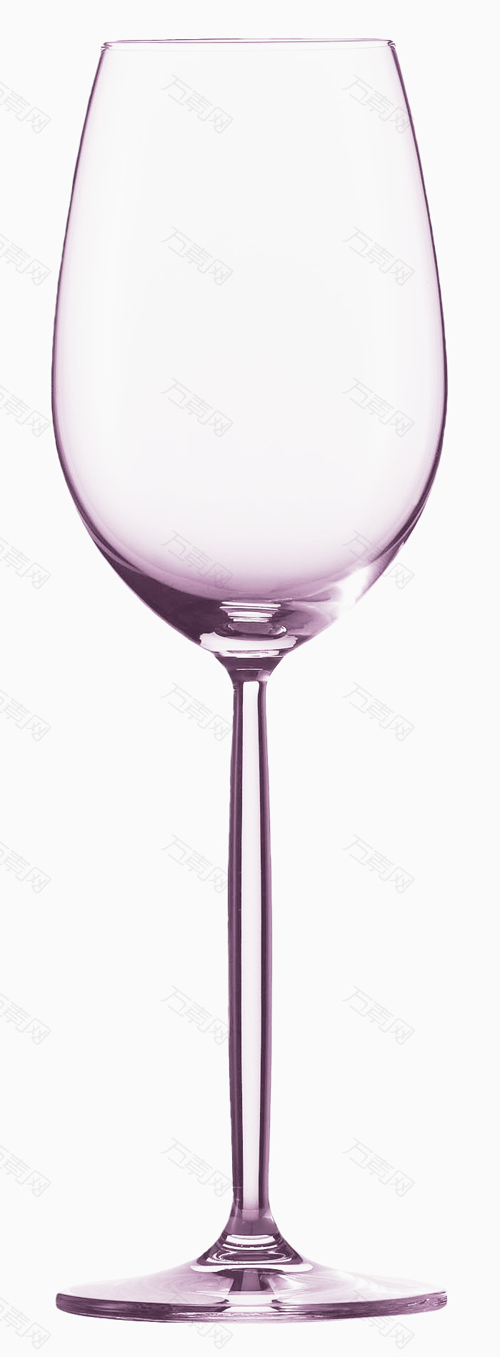 紫色透明高脚杯