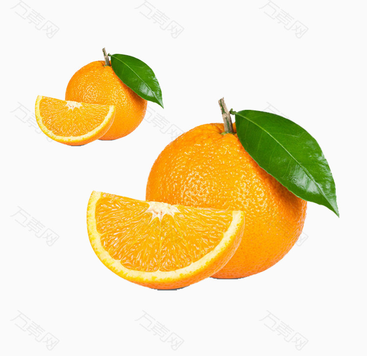 切开的橘子