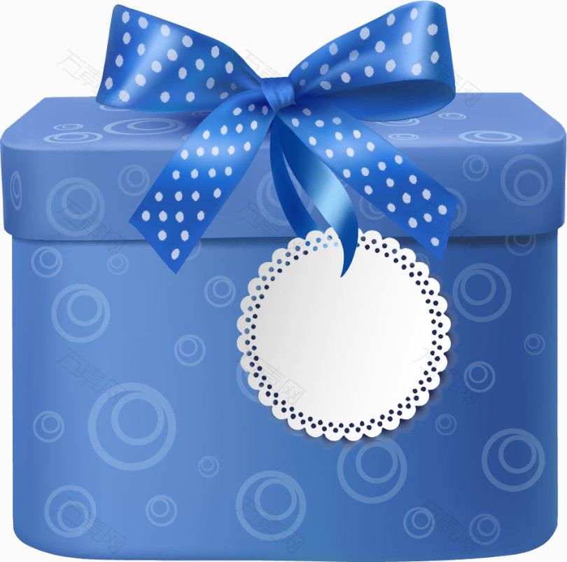 蓝色包装精美立体礼盒