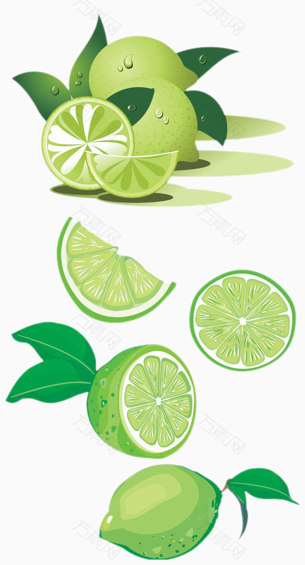 绿色柠檬素材