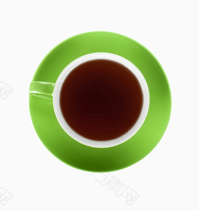 俯视的茶杯