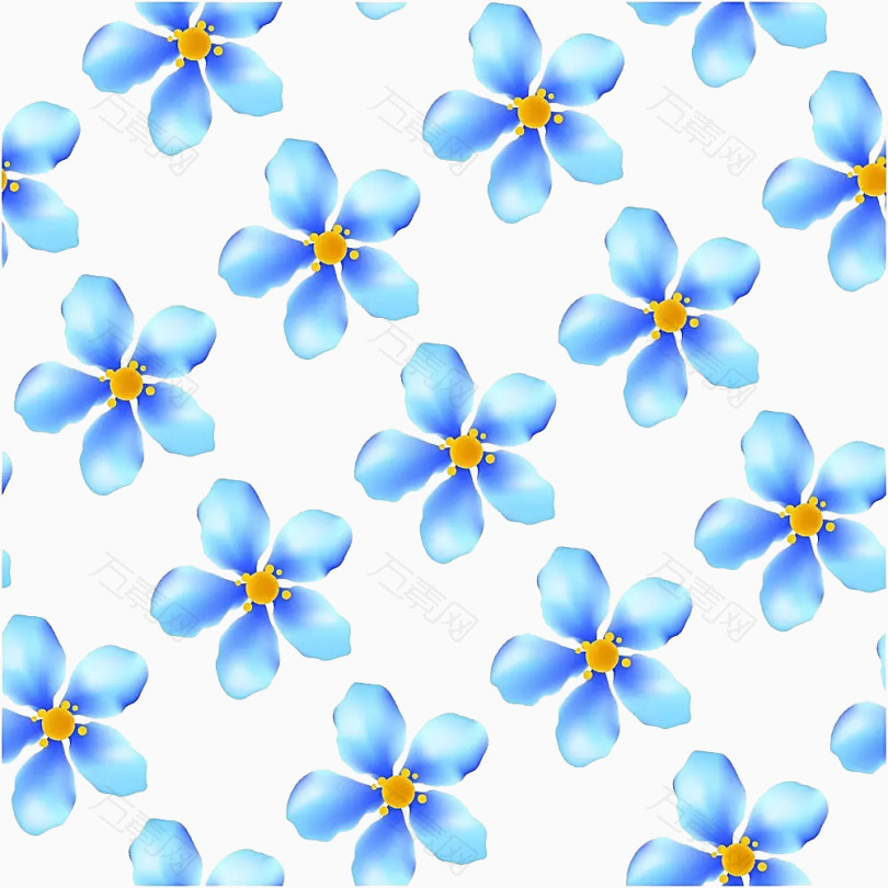 淡蓝色花背景素材