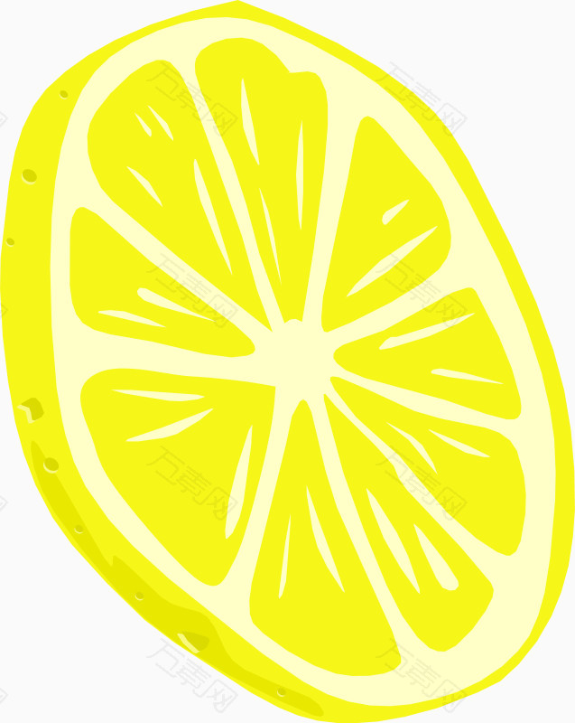 黄色柠檬片