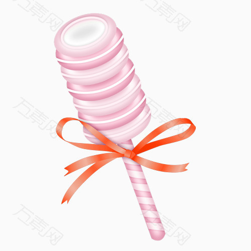 甜美可爱的粉色棒棒糖