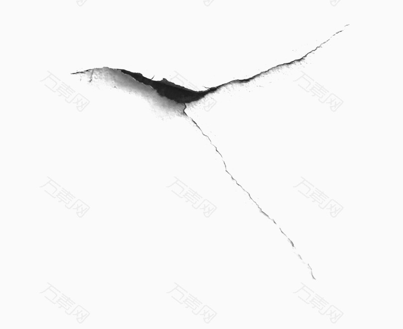 墙体裂痕PNG图片