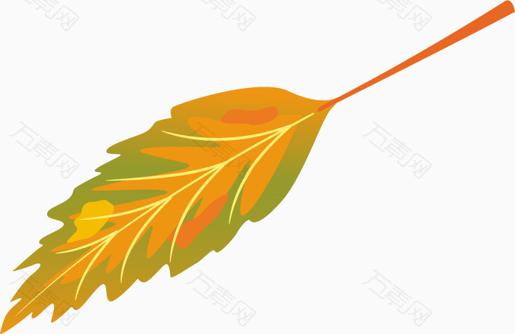秋天的叶子矢量免抠效果素材