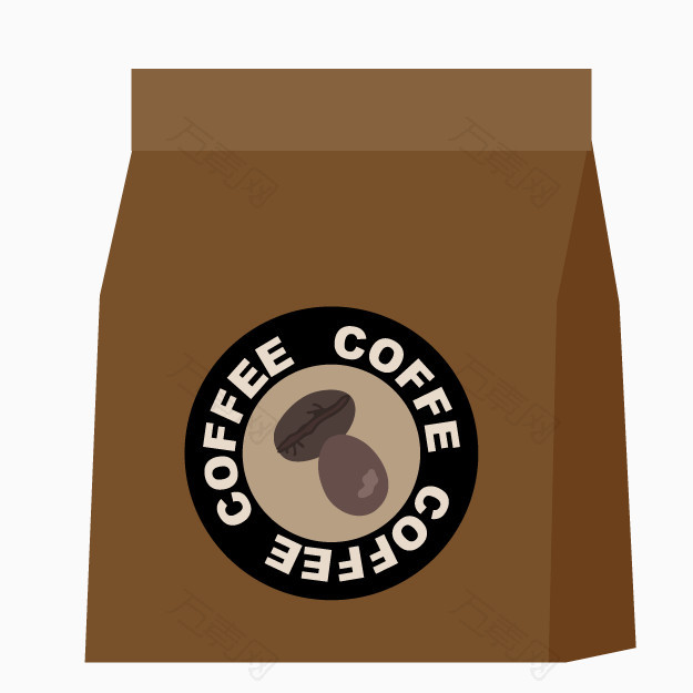 卡通咖啡豆包装